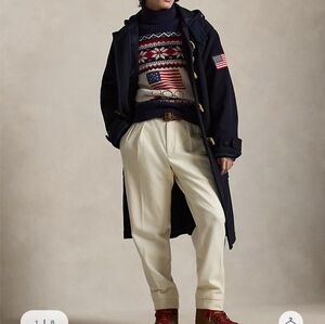Ralph Lauren Team USA Navy Toggle Coat with Olympic Patch